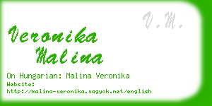 veronika malina business card